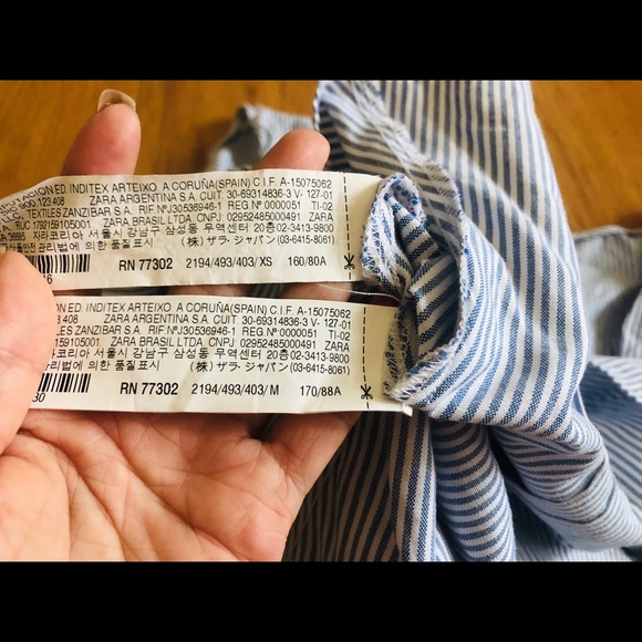 ZARA striped top with low cut back - Picture 6 of 6